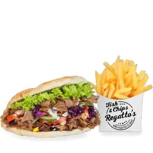 Any Kebab and Chips (Monday Special)